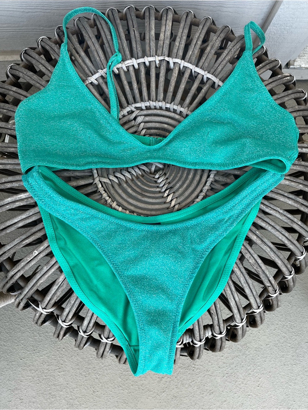 Triangl Maia jaded sparkle bikini